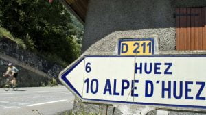 Signpost to Alpe d'Huez