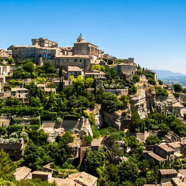 perched village in the Luberon, France