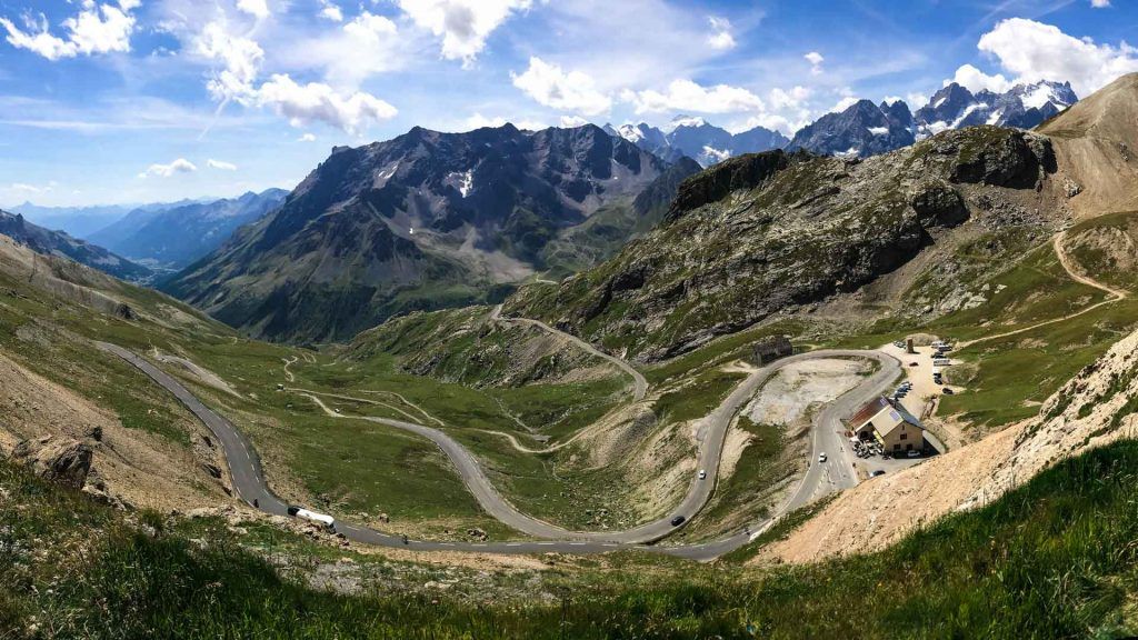 View south from the summit of the Col du Galibier