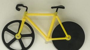 Yellow bike pizza slicer