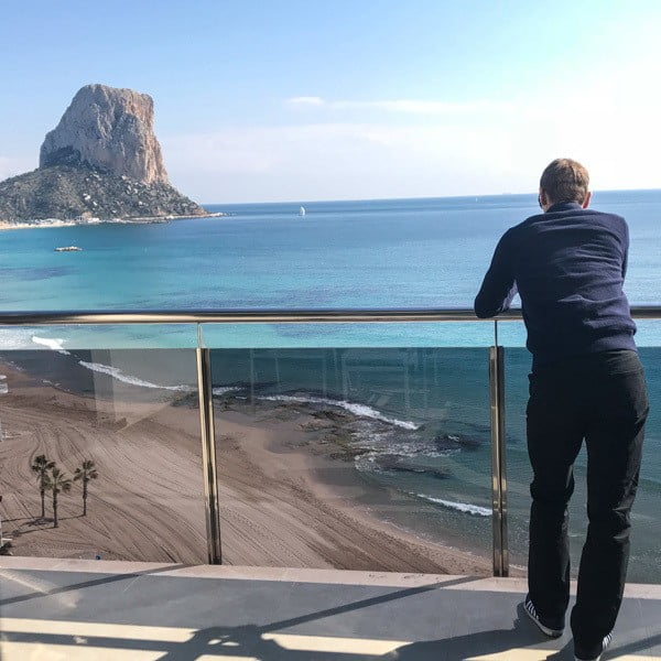 View from a bedroom at Hotel Sol Y Mar Calpe