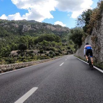 Road to Banyalbufar on Andratx to Pollensa cycling route MA-10 Mallorca