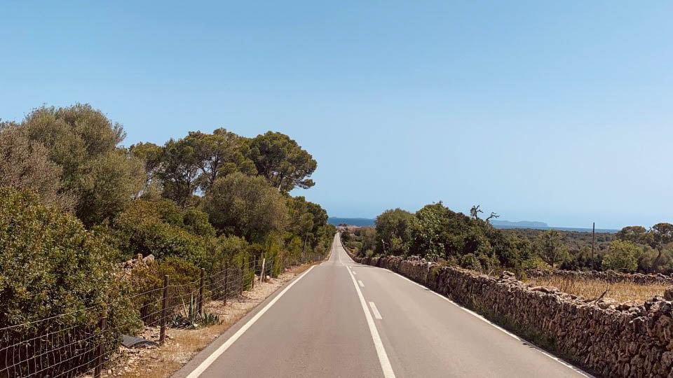Road at Sa Rapita, Mallorca