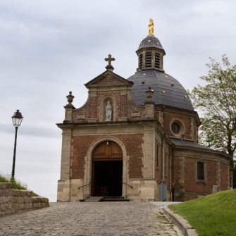 Chapel 'Onze-Lieve-Vrouw van Oudenberg' on top of the Oudenberg, Geraardsbergen, cycling in Flanders, Belgium