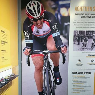 Tour of Flanders information boards at Centrum Ronde van Vlaanderen, Oudenaarde