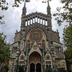 Cathedral in Soller, a great place to stay in mallorca for cycling with lots of cycling hotels mallorca