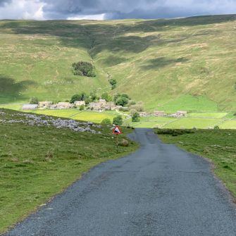 Climbing up from Halton Gill on the Etape du Dales route