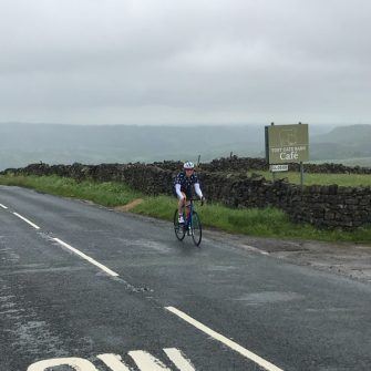 Getting to the flatter section of Greenhow hill