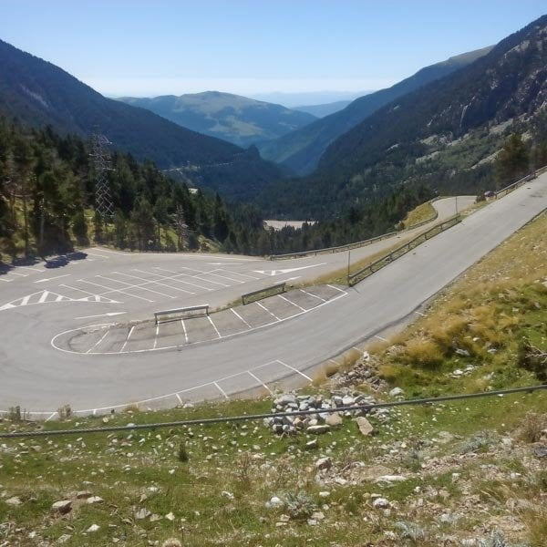 Hairpins on the way up to Vallter ski station, Catalonia