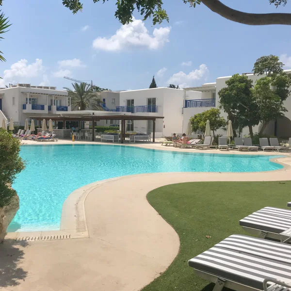 Swimming pool at the Aliathon sports hotel, Cyprus