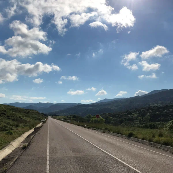 perfect road cycling road in Cyprus