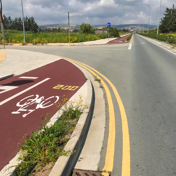 Bike path near Paphos, Cyprus
