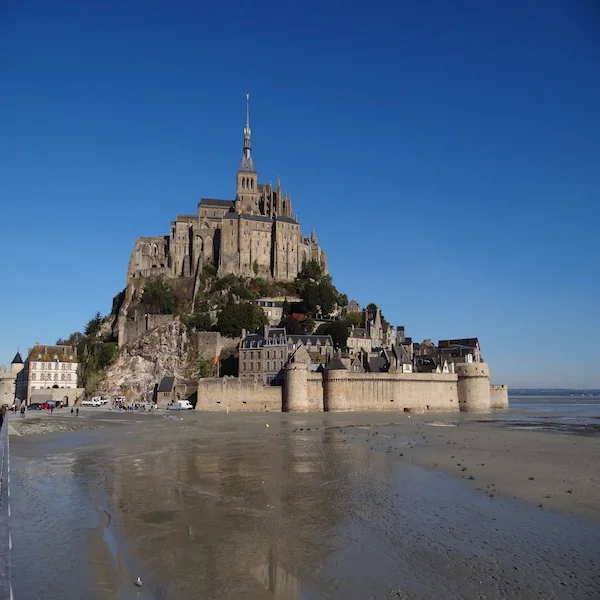 Famous Mont Saint Michel in Brittany, France