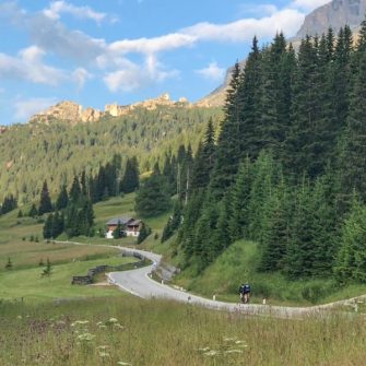 Campolongo Pass in the Italian Dolomites