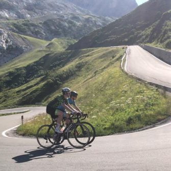 Cycling Passo Fedaia by bike Italian Dolomites