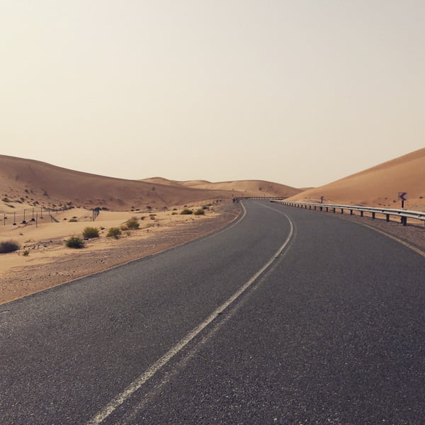 Roads around Al Ain, UAE