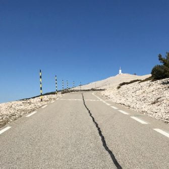 Classic view of the summit of Mont Ventoux from Beodin