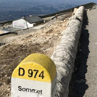 View back down just before roadworks on Bedoin side of Ventoux