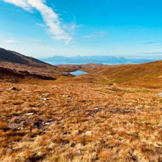 View across Scottish Highland moors