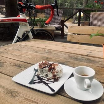 Bike, coffee and cake at Rigufio Ragabo Mount Etna
