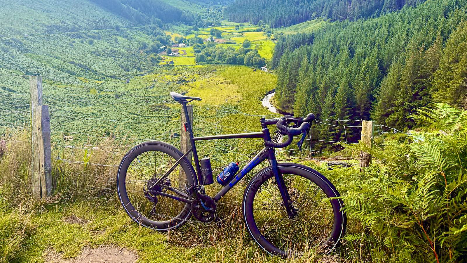 Bike near the Glenmacnass Falls