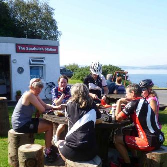 Cycling cafe Isle of Arran Scotland