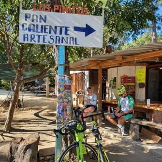 Coffes stop on a cycling route near Puerto Vallarta Mexico