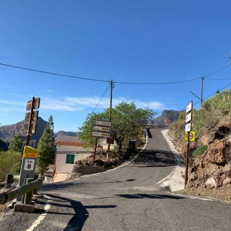 Road through El Carrizal, Valley of Tears bike route
