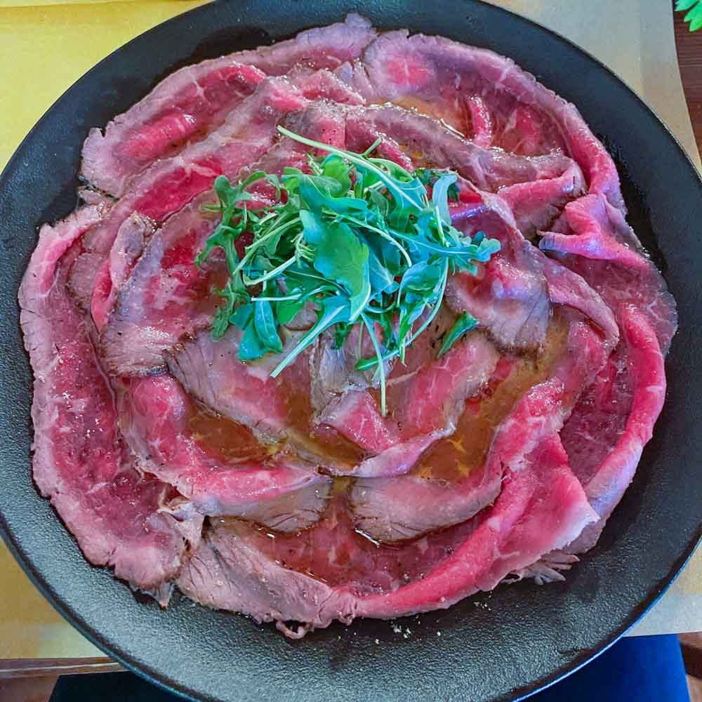 beef on a plate kobarid