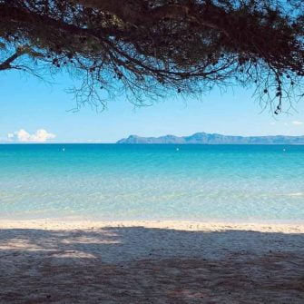 Playa de Muro beach Mallorca is perfect for relaxing after Mallorca's cycle climbs