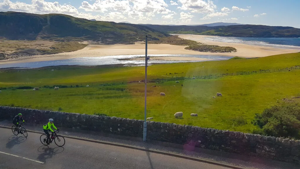 The climb to Bettyhill Hotel