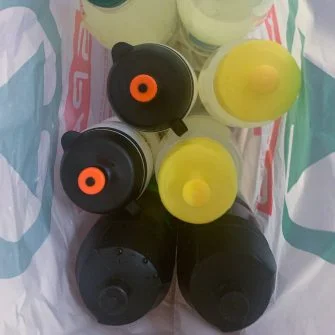 Water bottles for everesting cycling attempt