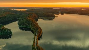 View of the Saimaa Lake, Finland