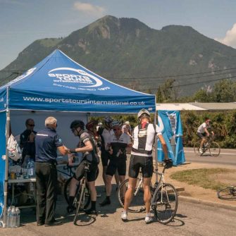 Support from Sports Tours International at a gran fondo sportive