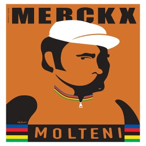 cycling prints of Four legends of cycling