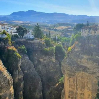 View of Ronda across the gorge
