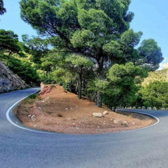 Cycling climb in Andalucia