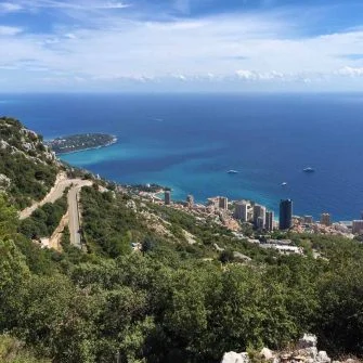 Cycling Nice to Monaco, France