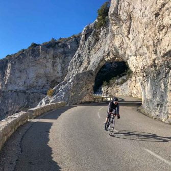On a road bike tour near Nice, France