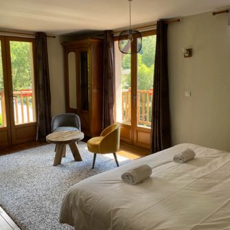 Room at Maison Caramel, cycling accommodation in the Alps