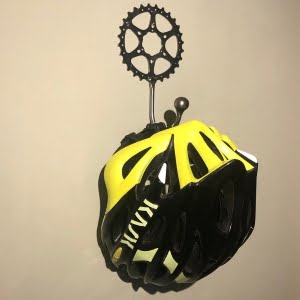 Metal Bike Art Cycle Helmet hanger