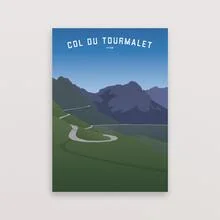 Tourmalet cycling print day time