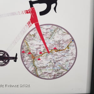 cycling prints Personalised cycling maps