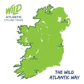 Wild Atlantic Way Cycle route map