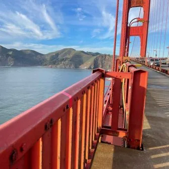Crossing the Golden Gate Bridge