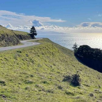 Cycling route near San Francisco