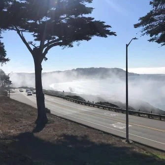 Cycling road San Francisco