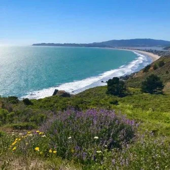 Stinson Beach view across the sea
