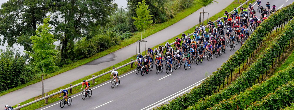 Cyclists taking part in the Schleck Gran Fondo