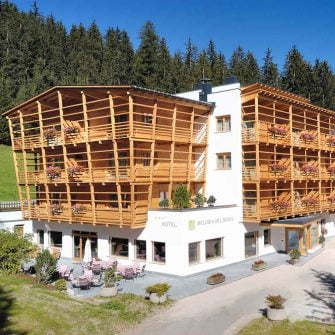 Exterior view of the Italian Alps Cycling Hotel Melodia del Bosco